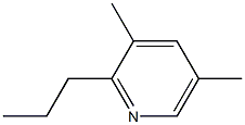 Pyridine,3,5-dimethyl-2-propyl-(9CI) Struktur