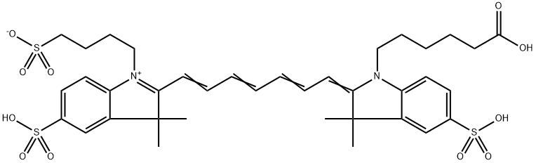 花氰染料CY7 ACID(TRISO3),1424433-13-5,结构式