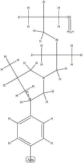 technetium Tc 99m 4-iodophenethyldiaminodithiol,142541-49-9,结构式