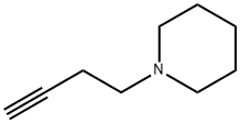 1-(but-3-ynyl)piperidine 化学構造式