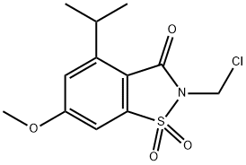 2-(chloromethyl)-4-isopropyl-6-methoxybenzo[d]isothiazol-3(2H)-one 1,1-dioxide(WXC05340)|2-(氯甲基)-4-异丙基-6-甲氧基苯并[D]异噻唑-3(2H)-酮 1,1-二氧化