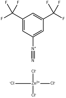 ZINC,3,5-BIS(TRIFLUOROMETHYL)BENZENEDIAZONIUM,TETRACHLORIDE,14263-91-3,结构式