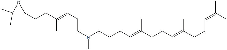 2,3-epoxy-10-aza-10,11-dihydrosqualene Structure