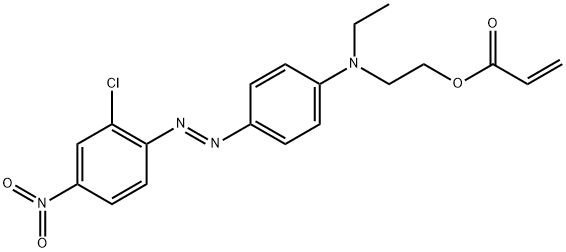 POLY(DISPERSE RED 13 ACRYLATE) 化学構造式