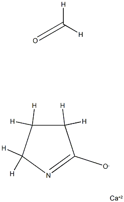 Formaldehyd, Polymer mit 2-Pyrrolidinon, Calcium Salz Struktur