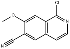 1-CHLORO-7-METHOXYISOQUINOLINE-6-CARBONITRILE(WX130310) Struktur