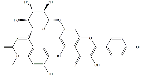 望春花黄酮醇苷I, 142750-32-1, 结构式