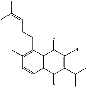 3,4-DIDEHYDROSAPRIPARAQUIONE 结构式