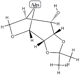 1,6-Anhydro-2-O,3-O-(1-methylethylidene)-β-D-talopyranose Structure