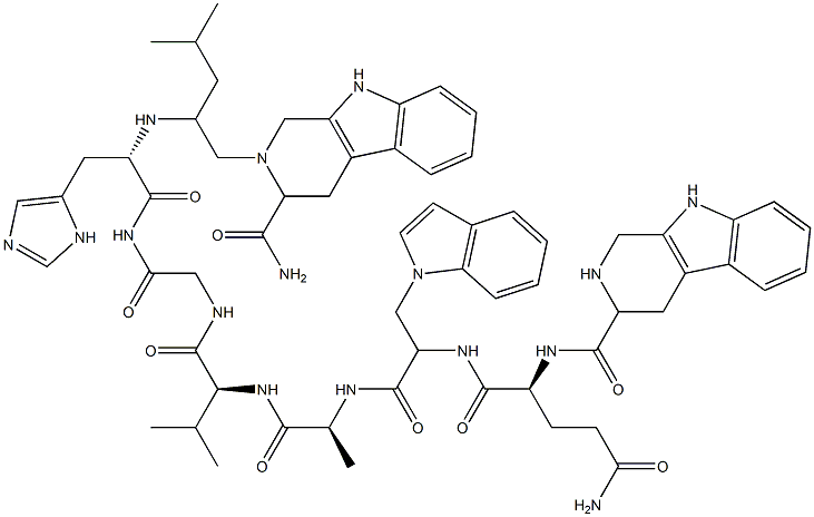 bombesin(6-14), Tpi(6)-Leu(13)-psi(CH2N)-Tpi(14)- Structure