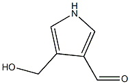 1H-Pyrrole-3-carboxaldehyde,4-(hydroxymethyl)-(9CI),142890-79-7,结构式