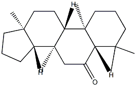 4,4-ジメチル-5α-アンドロスタン-6-オン 化学構造式