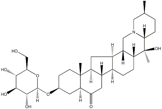 西贝母碱-3-0-Β-D-葡萄糖苷,143120-88-1,结构式