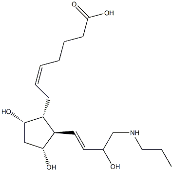 17-azaprostaglandin F2alpha 化学構造式