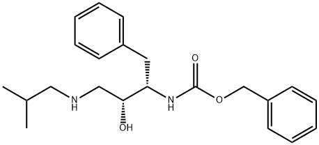 [(1S,2R)-1-苄基-1-苄氧羰基氨基-2-羟基-4-N-异丁基氨基丙烷,143224-62-8,结构式