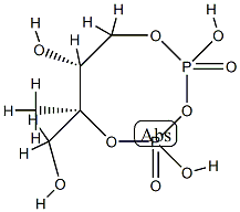 3-methyl-1,2,3,4-tetrahydroxybutane-1,3-cyclic bisphosphate 结构式