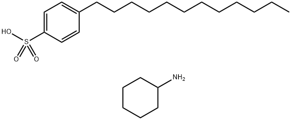 p-dodecylbenzenesulphonic acid, compound with cyclohexylamine (1:1) Structure