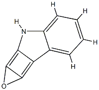 2H-Oxireno[3,4]cyclobut[1,2-b]indole(9CI) Structure