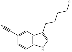 3-(4-Chlorbutyl)-1H-indol-5-carbonitril Struktur