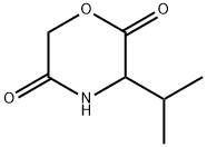 2,5-Morpholinedione,3-(1-methylethyl)-(9CI),143713-44-4,结构式