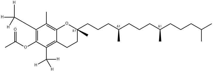 Tokoferol-d6 Acetate Structure