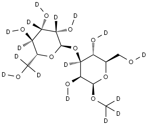 deuterated methyl beta-mannobioside 结构式