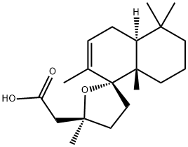 (2R,5S)-4,4'aα,5,5',6',7',8',8'a-Octahydro-2',5,5',5',8'aβ-pentamethylspiro[furan-2(3H),1'(4'H)-naphthalene]-5-acetic acid Struktur