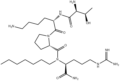 tuftsinyl-n-heptylamide Struktur