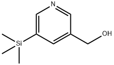 3-пиридинметанол, 5-(триметилсилил)-(9Cl) структура