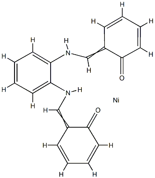 [[2,2'-[1,2-phenylenebis(nitrilomethylidyne)]bis[phenolato]] (2-)-N,N',O,O']-Nickel Struktur