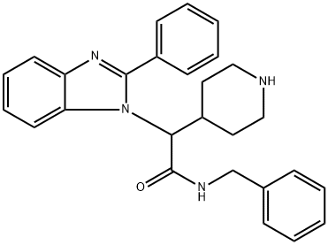 1H-BenziMidazole-1-acetaMide, 2-phenyl-N-(phenylMethyl)-α-4-piperidinyl-