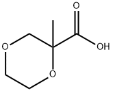 1,4-Dioxane-2-carboxylicacid,2-methyl-(9CI) Struktur