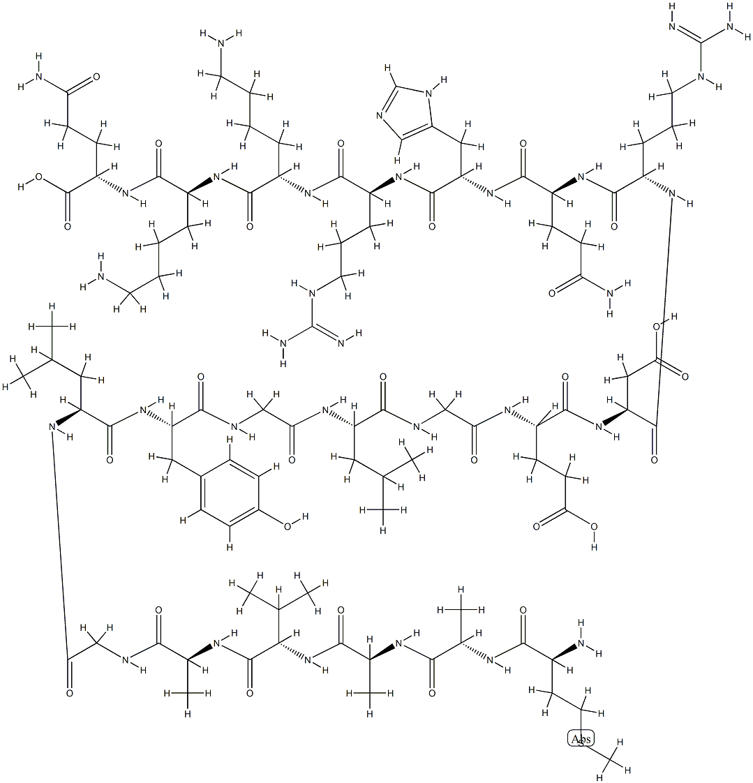 Shaker B inactivating peptide,144119-58-4,结构式