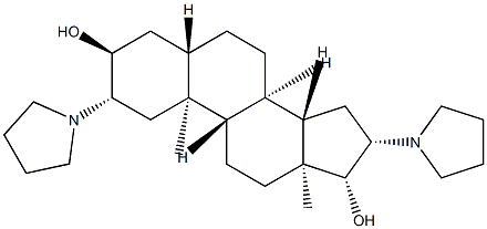 pyrrolidinyl)-, (2β,3α,5α,16β,17β)- 化学構造式