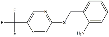 2-({[5-(trifluoromethyl)pyridin-2-yl]sulfanyl}methyl)aniline 结构式