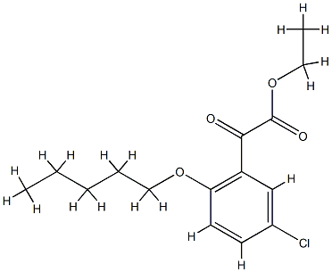 2-(5-氯-2-(戊氧基)苯基)-2-氧代乙酸乙酯, 1443303-43-2, 结构式