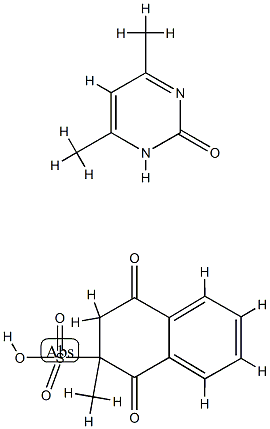 亚硫酸氢二甲基嘧啶甲萘醌,维生素K3-MPB,14451-99-1,结构式