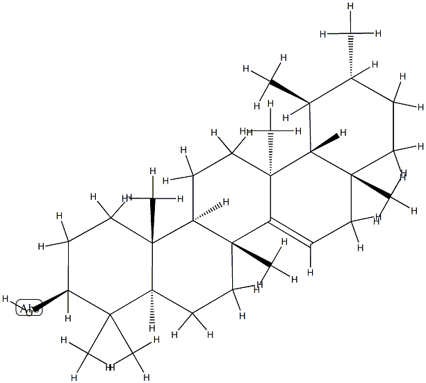 (13α)-D-Friedours-14-en-3β-ol Structure