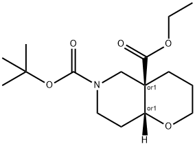 Cis-Tert-Butyl 4A-Ethyl Hexahydro-2H-Pyrano[3,2-C]Pyridine-4A,6(7H)-Dicarboxylate(WX111694) Structure