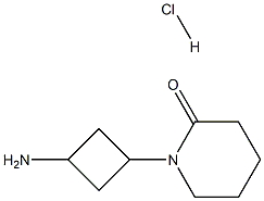 1-(3-氨基环丁基)哌啶-2-酮盐酸,1445951-90-5,结构式