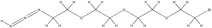 溴代-四聚乙二醇-叠氮, 1446282-43-4, 结构式