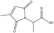 1H-Pyrrole-1-acetic  acid,  2,5-dihydro--alpha-,3-dimethyl-2,5-dioxo- 化学構造式