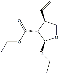 3-Furancarboxylicacid,4-ethenyl-2-ethoxytetrahydro-,ethylester,(2alpha,3bta,4alpha)-(9CI),144874-83-9,结构式