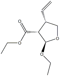 3-Furancarboxylicacid,4-ethenyl-2-ethoxytetrahydro-,ethylester,(2alpha,3bta,4bta)-(9CI) Structure