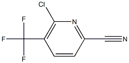 6-Chloro-5-(trifluoromethyl)picolinonitrile 化学構造式