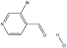 3-Bromo-4-pyridinecarboxaldehyde hydrochloroide 化学構造式