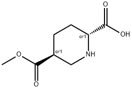 2,5-Piperidinedicarboxylic acid, 5-Methyl ester, (2R,5S)-rel- Struktur