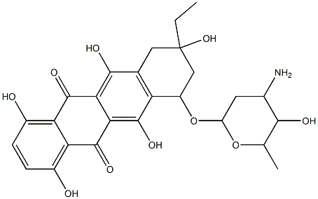 1-hydroxy-13-deoxocarminomycin,145066-22-4,结构式