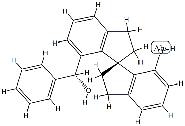 (R)-7’-[(R)-Hydroxy(phenyl)methyl]-2,2’,3,3’-tetrahydro-1,1’-spirobi[inden]-7-ol Structure