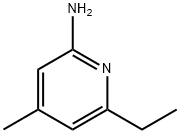 2-Pyridinamine,6-ethyl-4-methyl-(9CI) 化学構造式